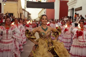 Con cumbia y Carnaval, la reina 2027 se tomó las calles de Mompox